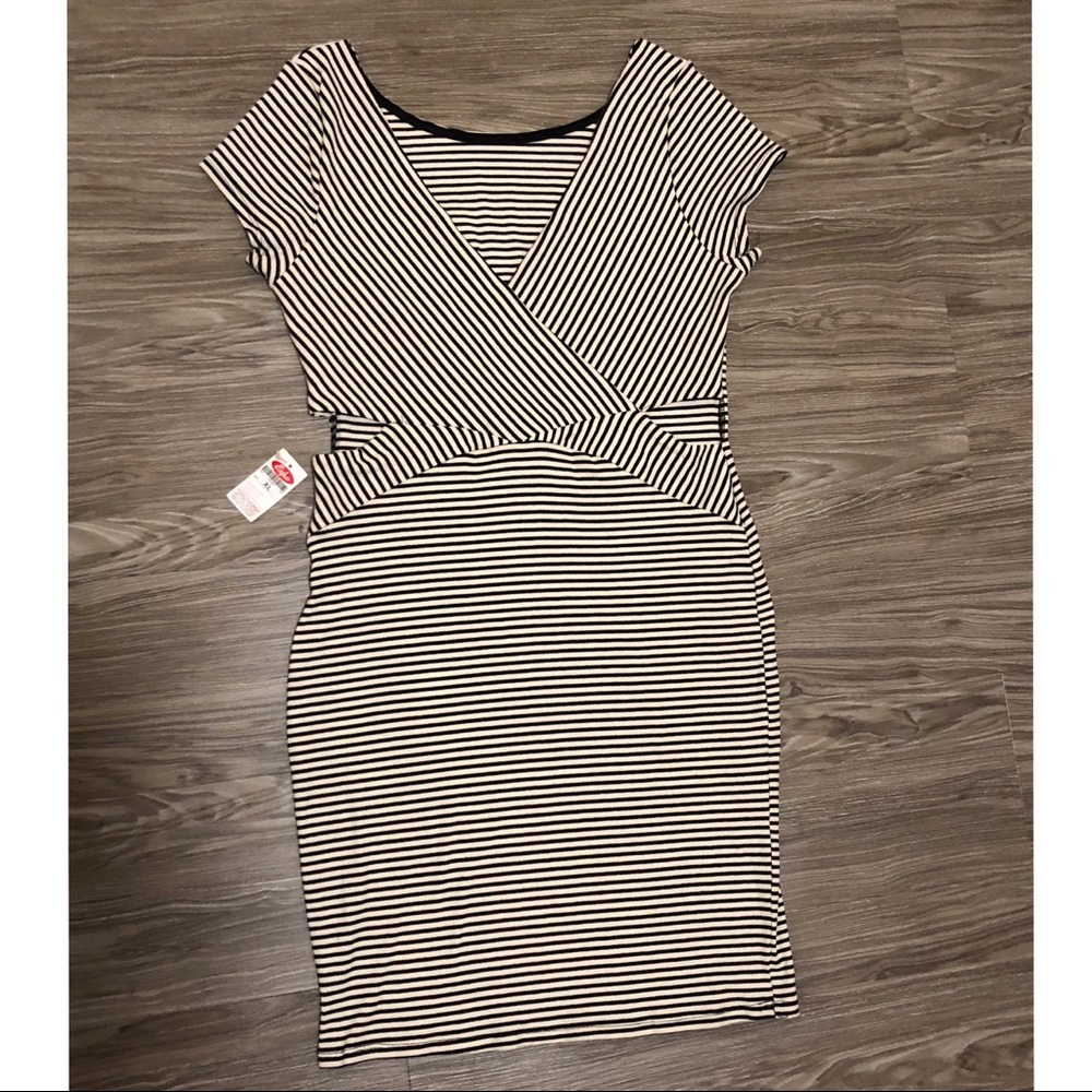 Black and White Strip Dress